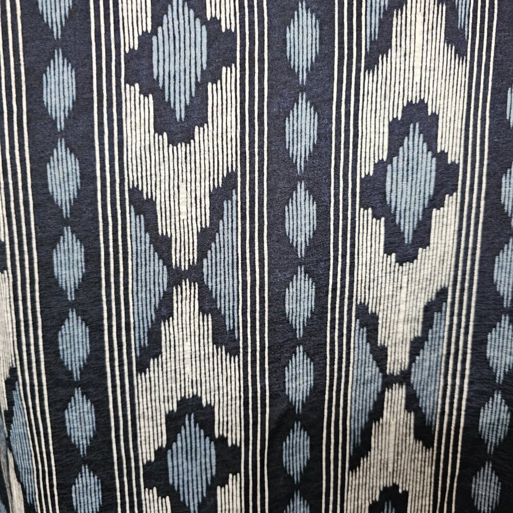 Blue Aztec A-line Jersey Skirt Reversible Southwestern Boho 34" Waist - Picture 3 of 9